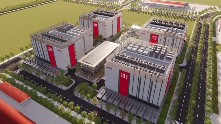 AI data center rendering